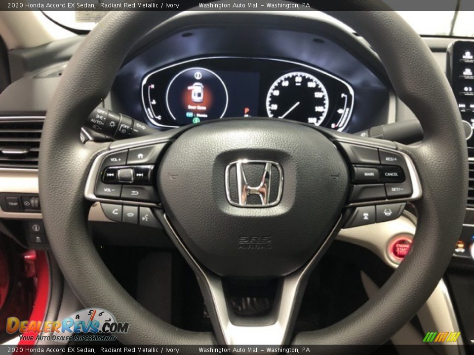 2020 Honda Accord EX Sedan Radiant Red Metallic / Ivory Photo #12