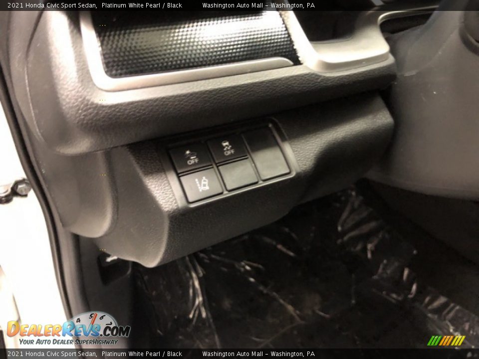 2021 Honda Civic Sport Sedan Platinum White Pearl / Black Photo #10