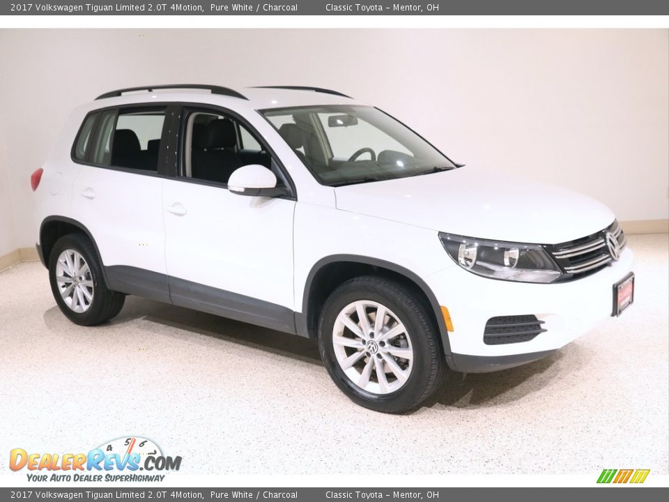 2017 Volkswagen Tiguan Limited 2.0T 4Motion Pure White / Charcoal Photo #1