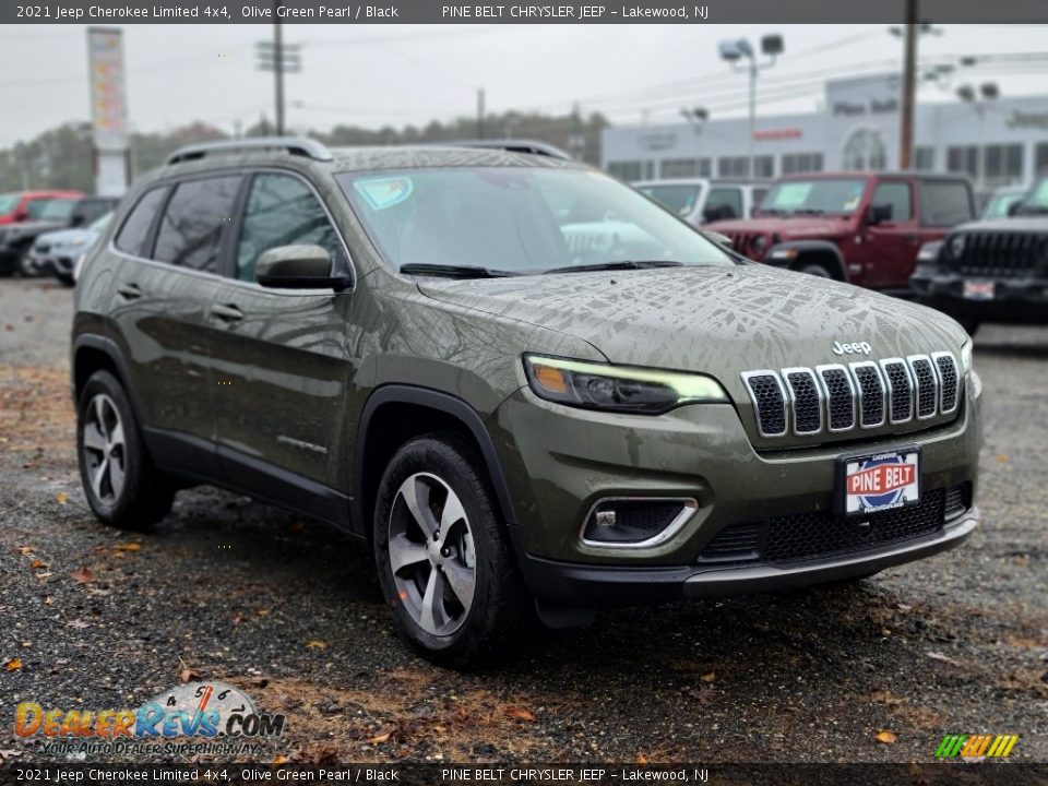 2021 Jeep Cherokee Limited 4x4 Olive Green Pearl / Black Photo #1