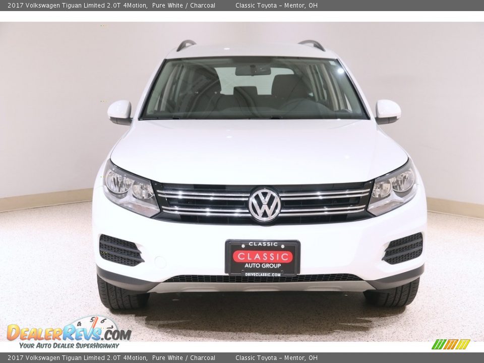 2017 Volkswagen Tiguan Limited 2.0T 4Motion Pure White / Charcoal Photo #2