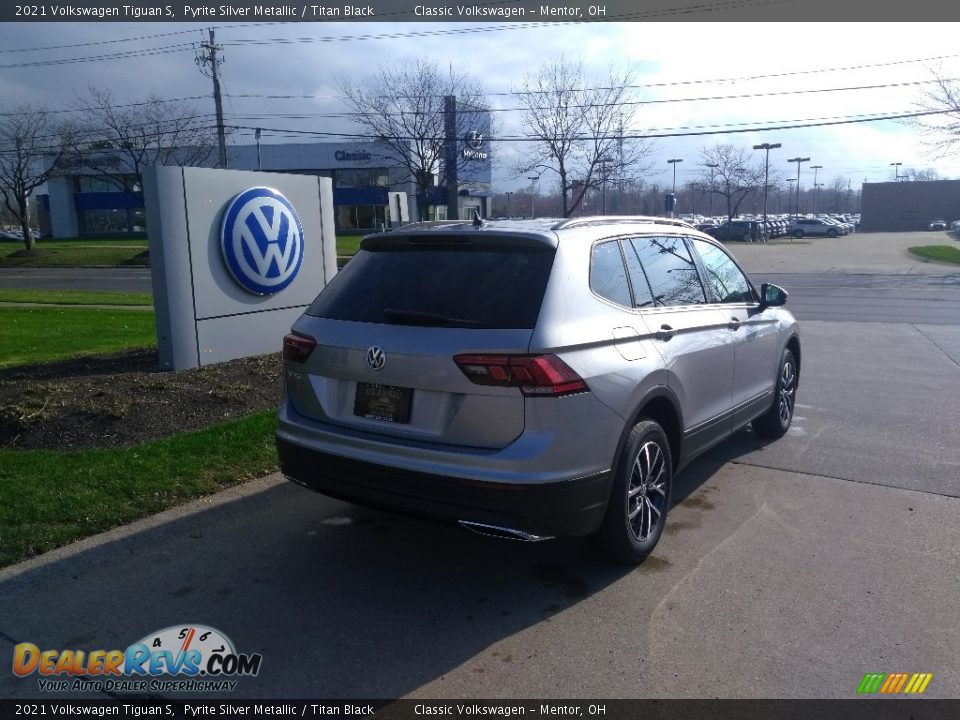 2021 Volkswagen Tiguan S Pyrite Silver Metallic / Titan Black Photo #2