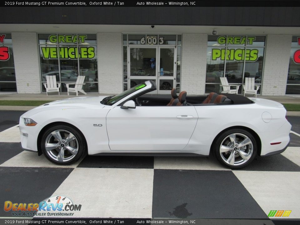 2019 Ford Mustang GT Premium Convertible Oxford White / Tan Photo #2