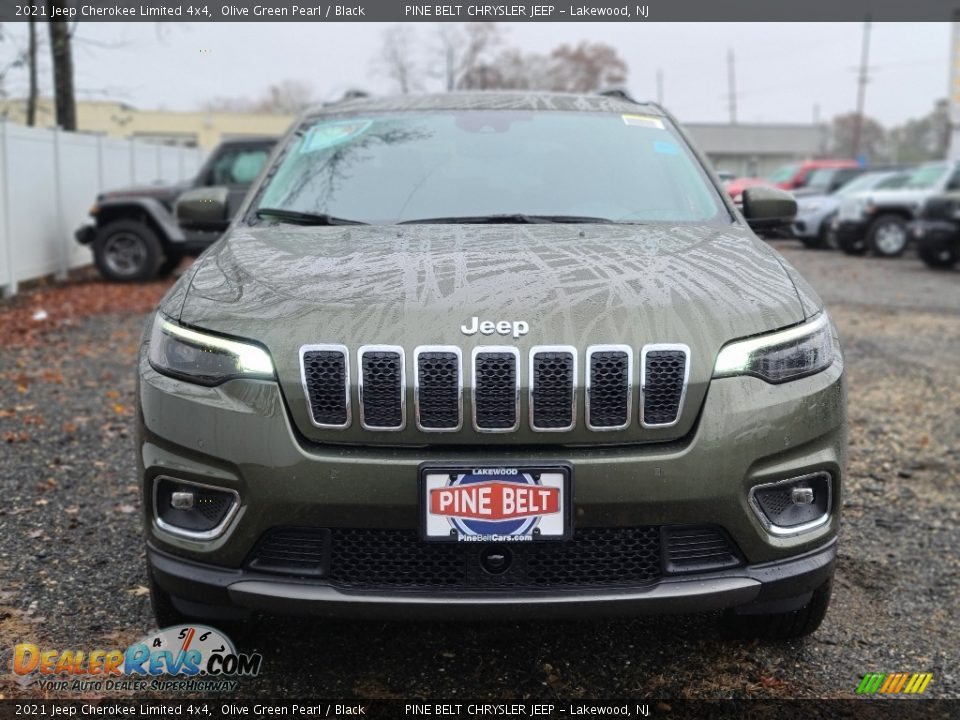 2021 Jeep Cherokee Limited 4x4 Olive Green Pearl / Black Photo #3