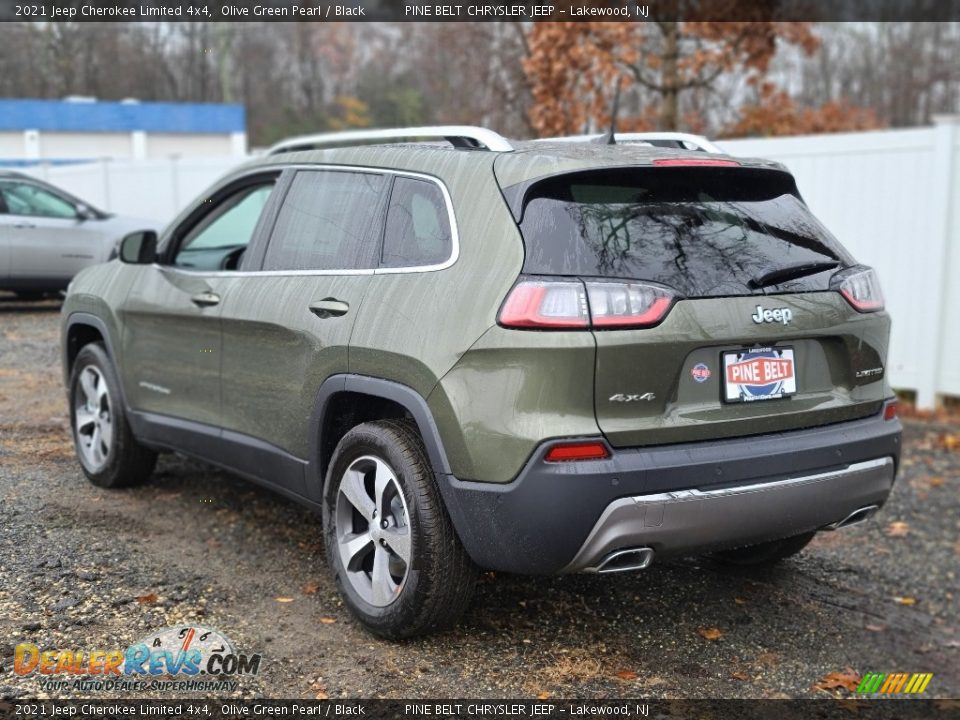 2021 Jeep Cherokee Limited 4x4 Olive Green Pearl / Black Photo #6