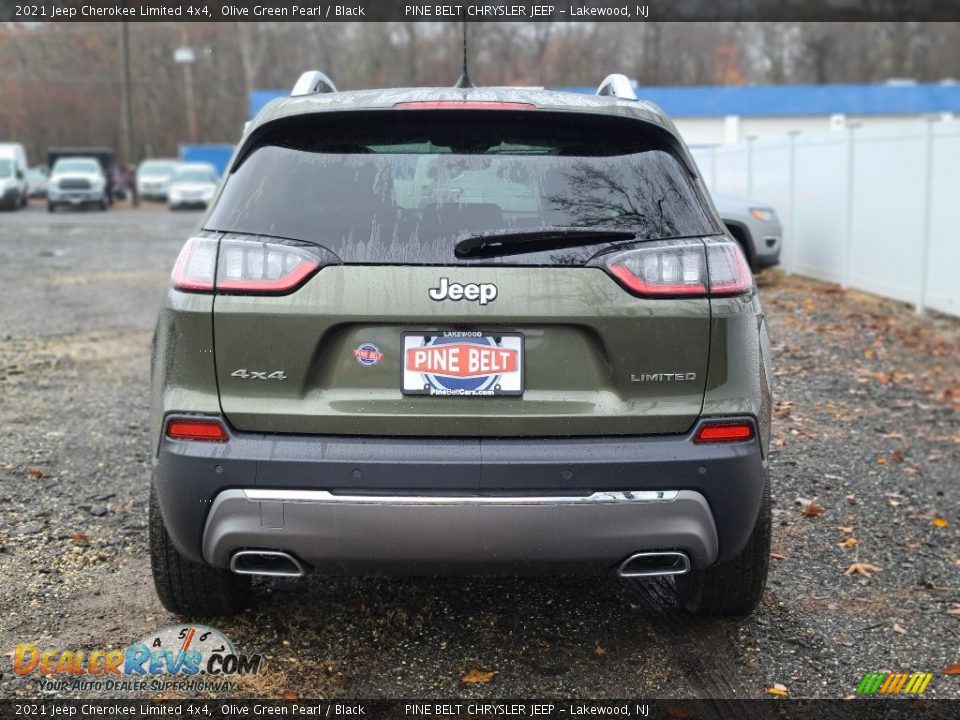 2021 Jeep Cherokee Limited 4x4 Olive Green Pearl / Black Photo #7