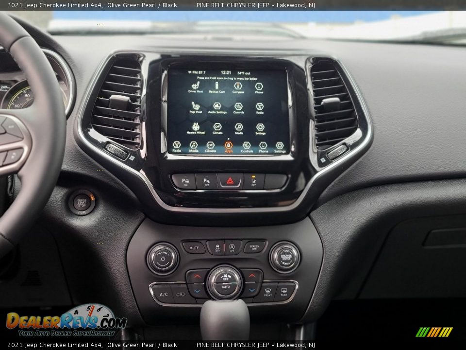 2021 Jeep Cherokee Limited 4x4 Olive Green Pearl / Black Photo #10
