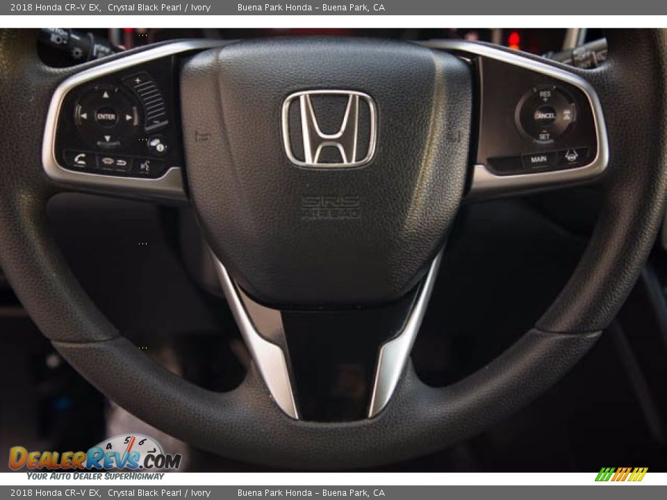2018 Honda CR-V EX Crystal Black Pearl / Ivory Photo #11