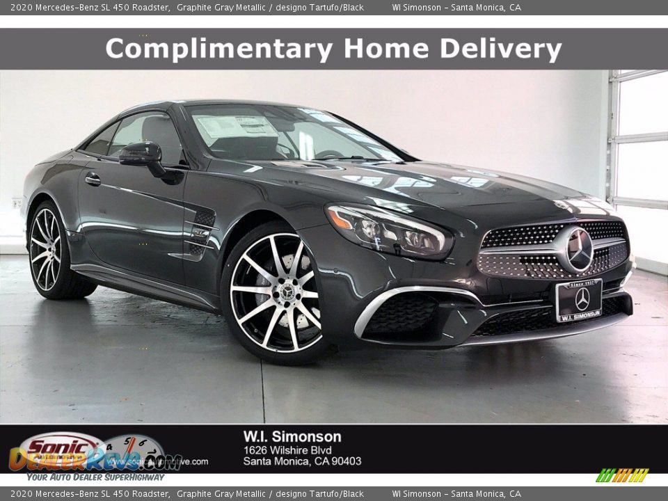 2020 Mercedes-Benz SL 450 Roadster Graphite Gray Metallic / designo Tartufo/Black Photo #1