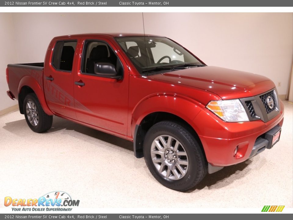 2012 Nissan Frontier SV Crew Cab 4x4 Red Brick / Steel Photo #1