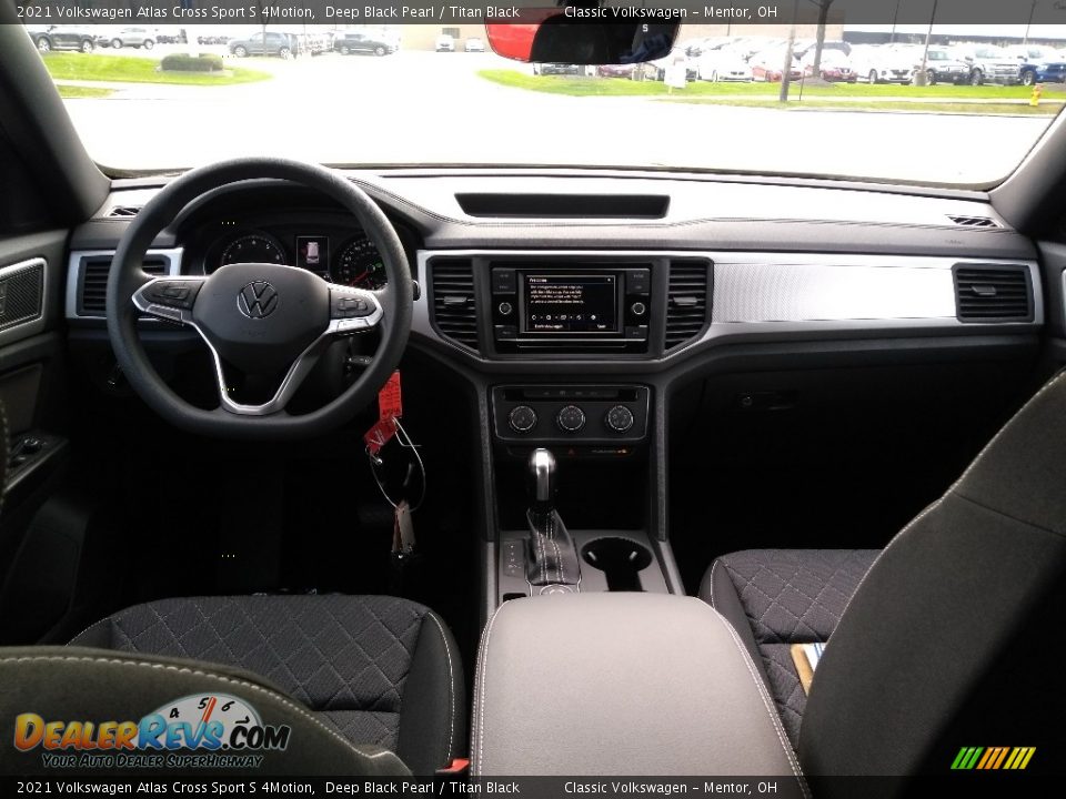 2021 Volkswagen Atlas Cross Sport S 4Motion Deep Black Pearl / Titan Black Photo #3