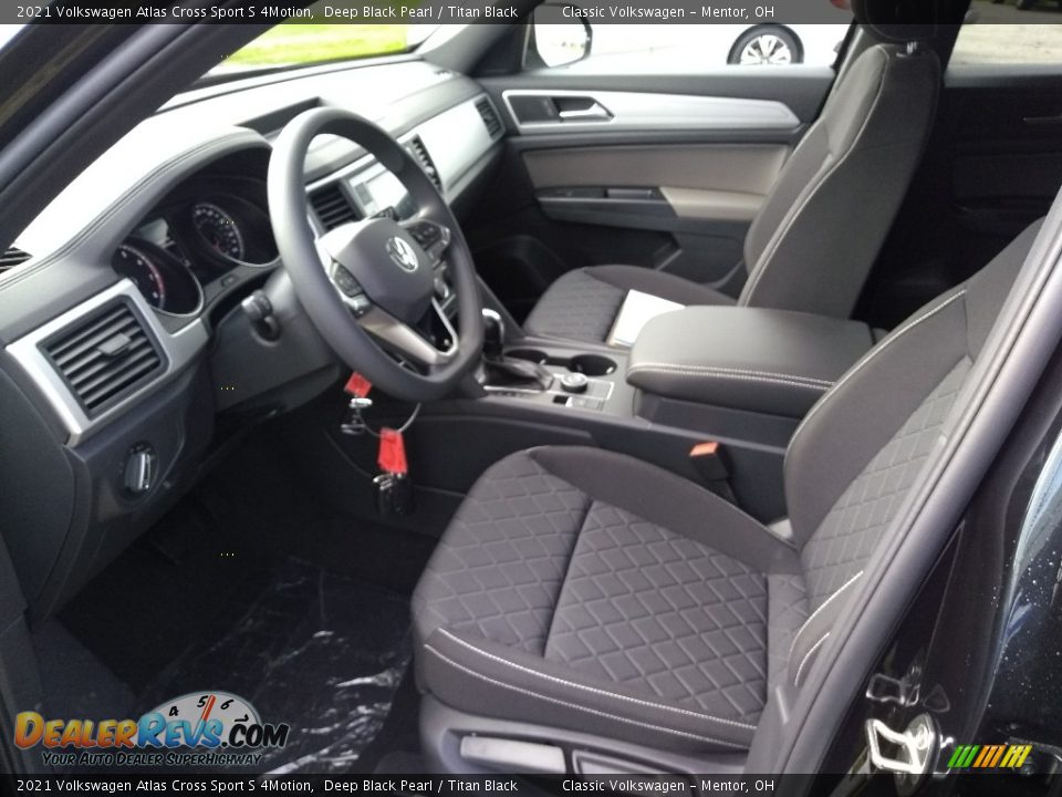 Titan Black Interior - 2021 Volkswagen Atlas Cross Sport S 4Motion Photo #4