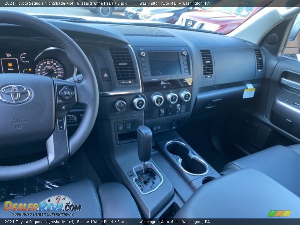 Dashboard of 2021 Toyota Sequoia Nightshade 4x4 Photo #3