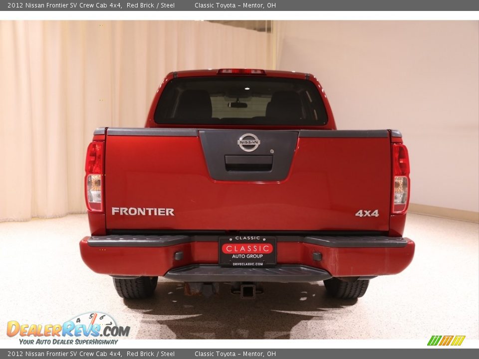 2012 Nissan Frontier SV Crew Cab 4x4 Red Brick / Steel Photo #16