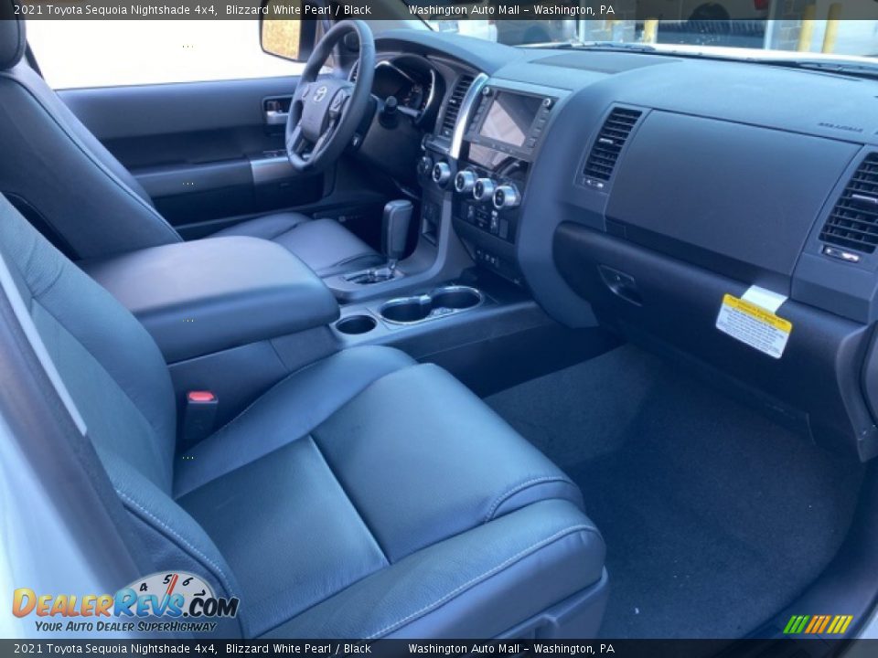 Black Interior - 2021 Toyota Sequoia Nightshade 4x4 Photo #10