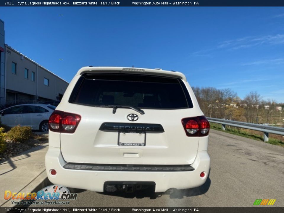 2021 Toyota Sequoia Nightshade 4x4 Blizzard White Pearl / Black Photo #14