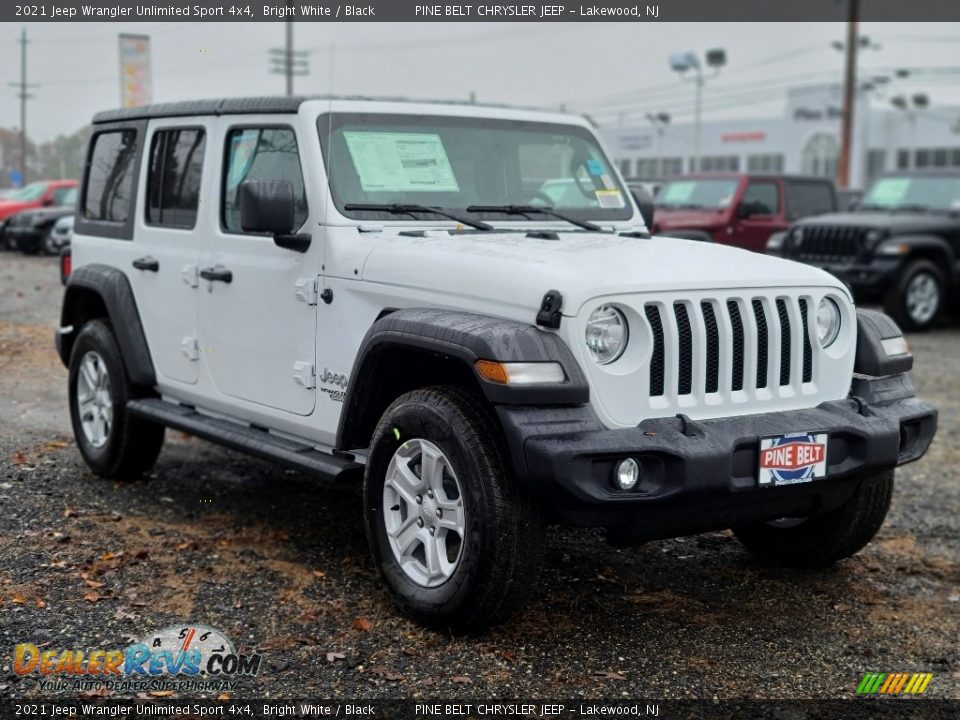 2021 Jeep Wrangler Unlimited Sport 4x4 Bright White / Black Photo #1