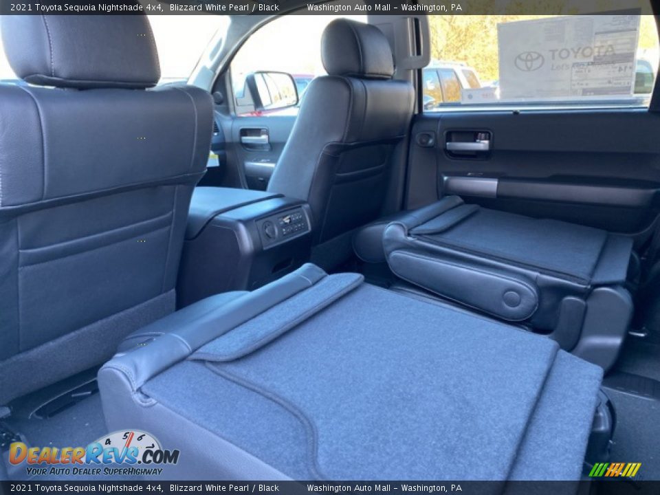 Rear Seat of 2021 Toyota Sequoia Nightshade 4x4 Photo #27