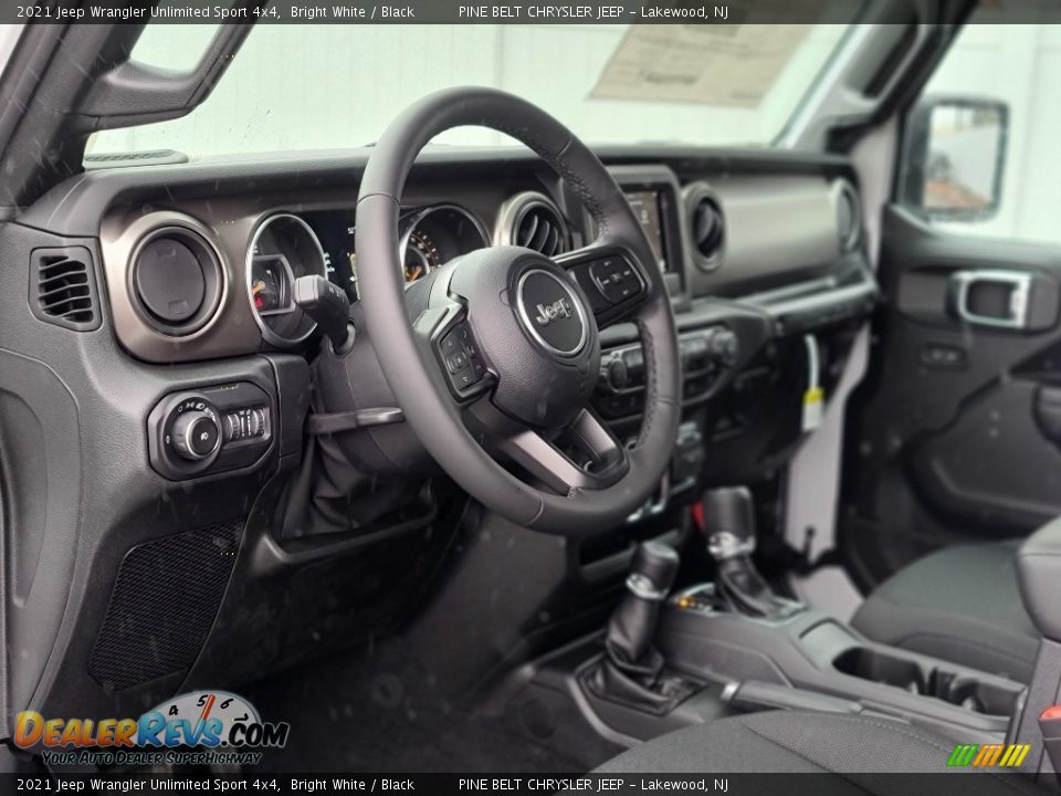 2021 Jeep Wrangler Unlimited Sport 4x4 Bright White / Black Photo #13
