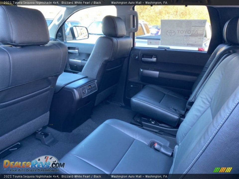 Rear Seat of 2021 Toyota Sequoia Nightshade 4x4 Photo #35