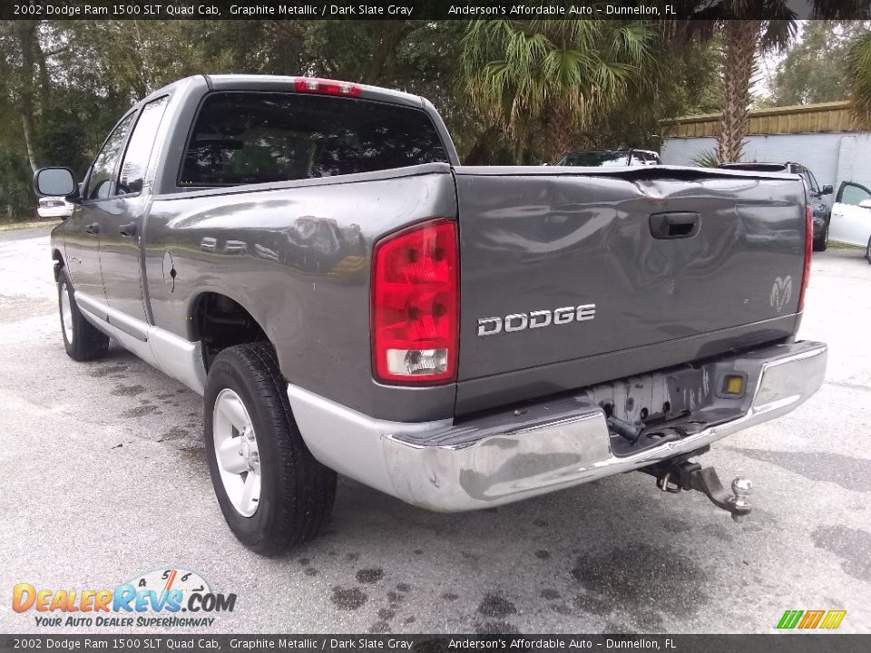 2002 Dodge Ram 1500 SLT Quad Cab Graphite Metallic / Dark Slate Gray Photo #5