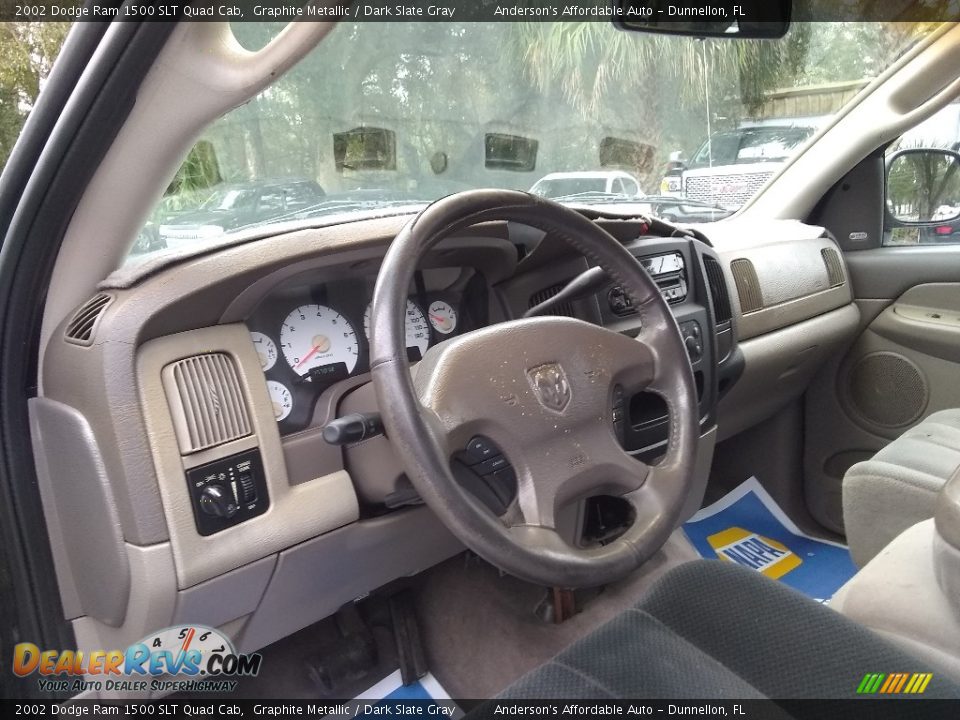 2002 Dodge Ram 1500 SLT Quad Cab Graphite Metallic / Dark Slate Gray Photo #12