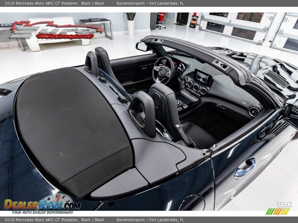 2019 Mercedes-Benz AMG GT Roadster Black / Black Photo #35