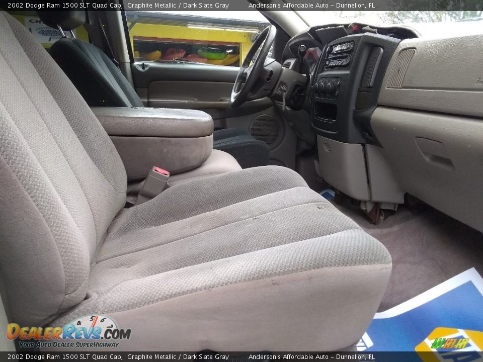 2002 Dodge Ram 1500 SLT Quad Cab Graphite Metallic / Dark Slate Gray Photo #18
