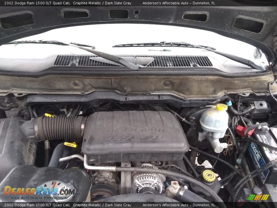 2002 Dodge Ram 1500 SLT Quad Cab Graphite Metallic / Dark Slate Gray Photo #21