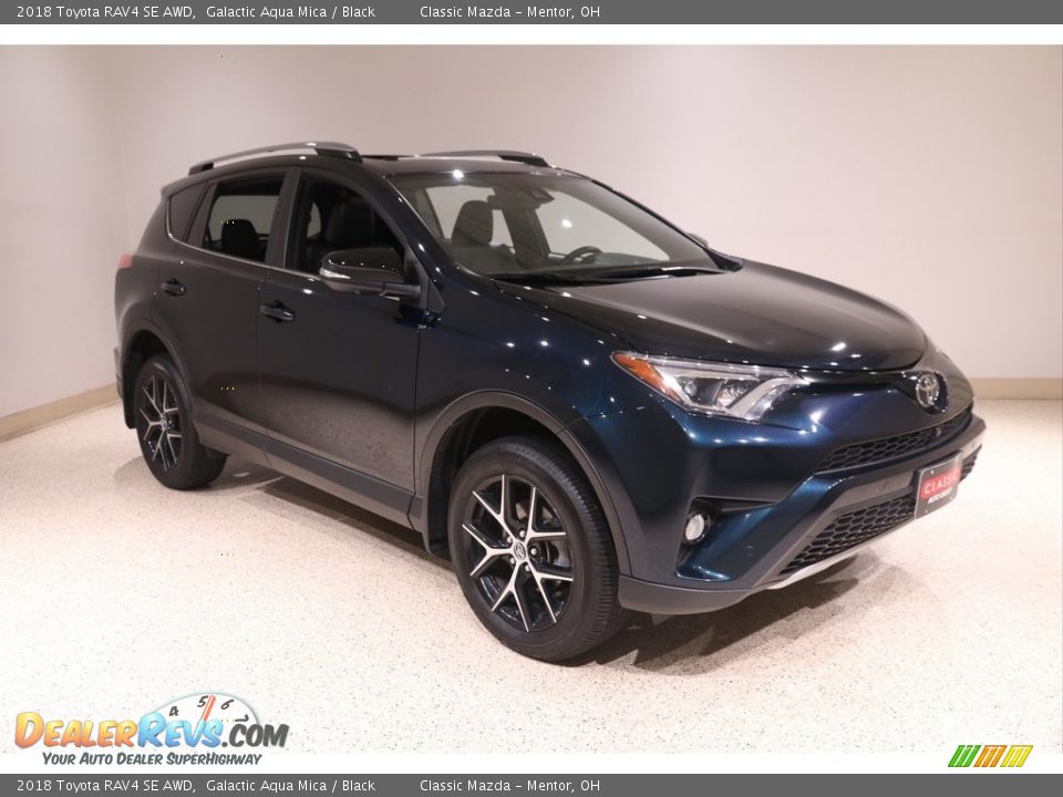 2018 Toyota RAV4 SE AWD Galactic Aqua Mica / Black Photo #1