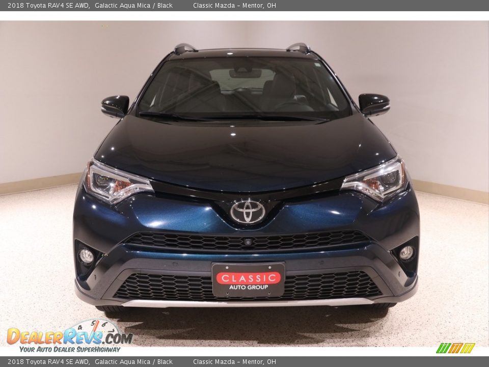 2018 Toyota RAV4 SE AWD Galactic Aqua Mica / Black Photo #2