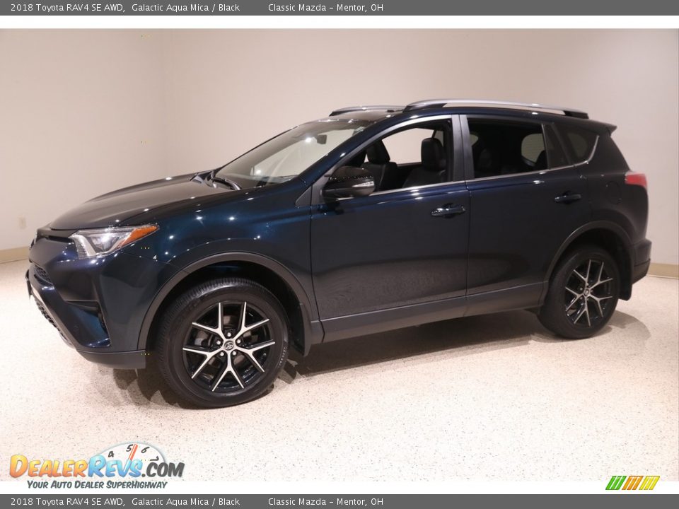 2018 Toyota RAV4 SE AWD Galactic Aqua Mica / Black Photo #3