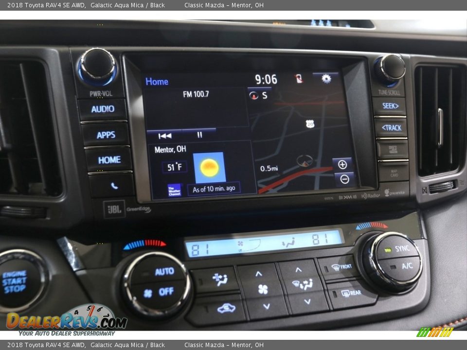 2018 Toyota RAV4 SE AWD Galactic Aqua Mica / Black Photo #9