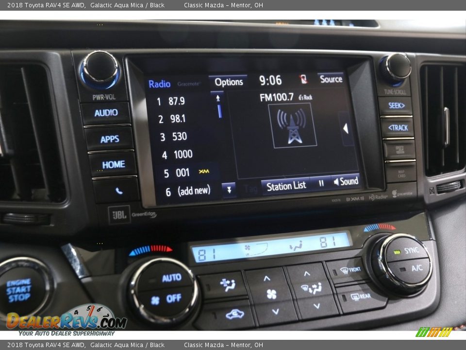 2018 Toyota RAV4 SE AWD Galactic Aqua Mica / Black Photo #10