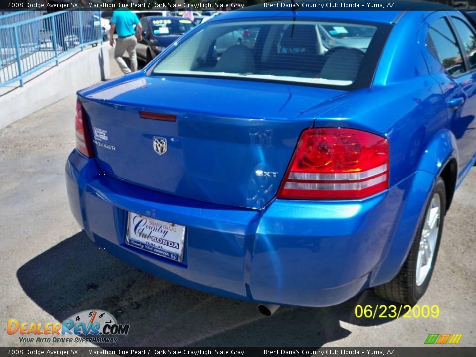 2008 Dodge Avenger SXT Marathon Blue Pearl / Dark Slate Gray/Light Slate Gray Photo #3