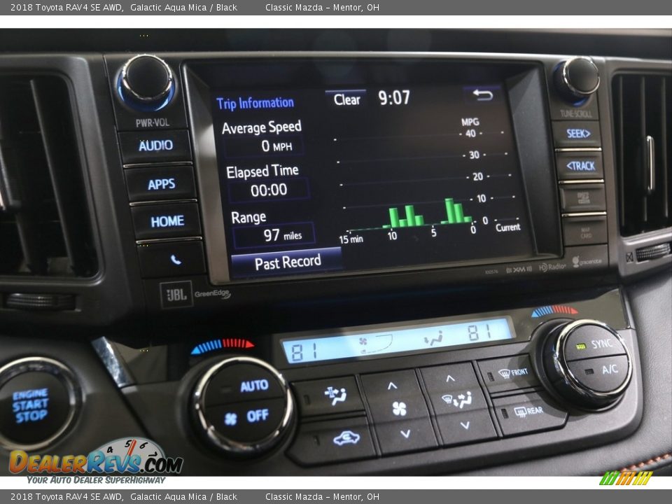 2018 Toyota RAV4 SE AWD Galactic Aqua Mica / Black Photo #12