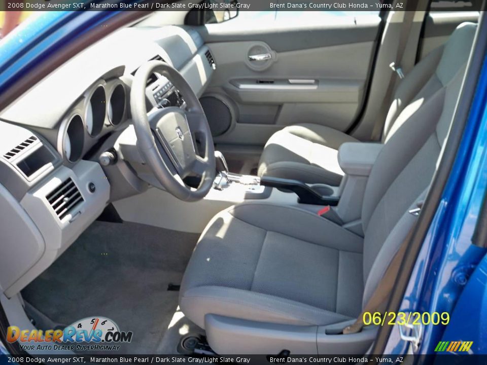 2008 Dodge Avenger SXT Marathon Blue Pearl / Dark Slate Gray/Light Slate Gray Photo #4