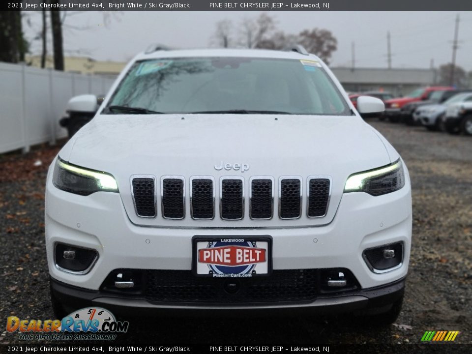 2021 Jeep Cherokee Limited 4x4 Bright White / Ski Gray/Black Photo #3