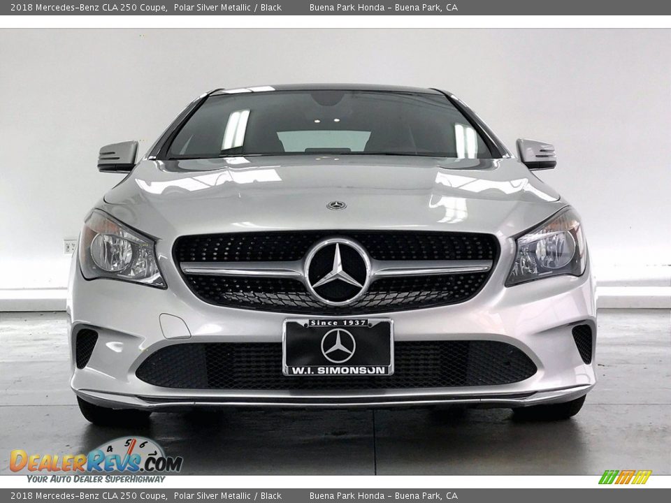 2018 Mercedes-Benz CLA 250 Coupe Polar Silver Metallic / Black Photo #2