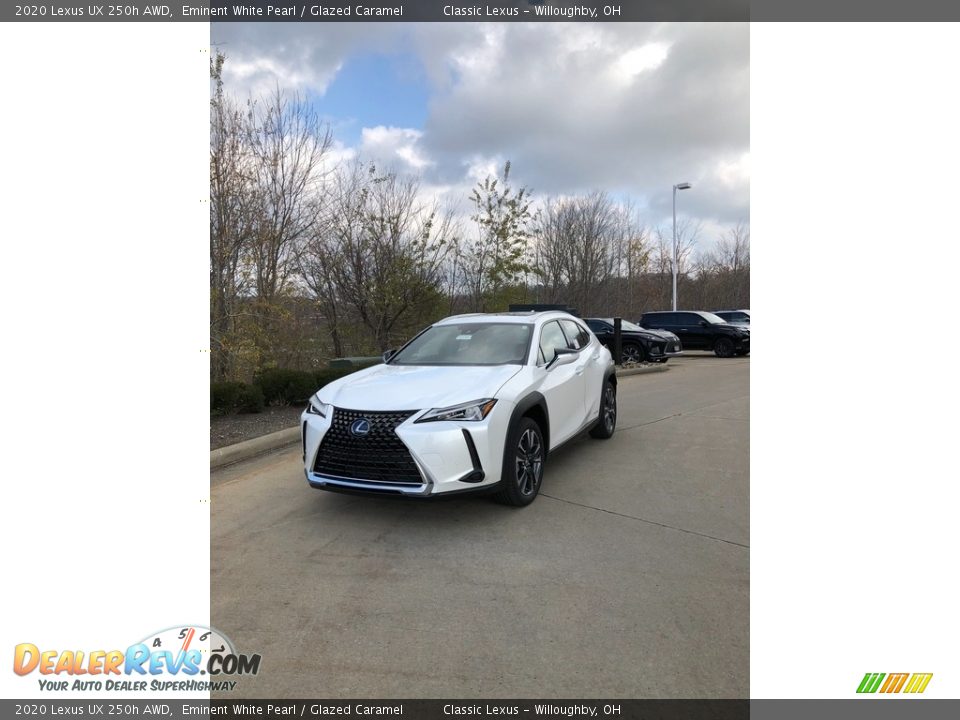 2020 Lexus UX 250h AWD Eminent White Pearl / Glazed Caramel Photo #1