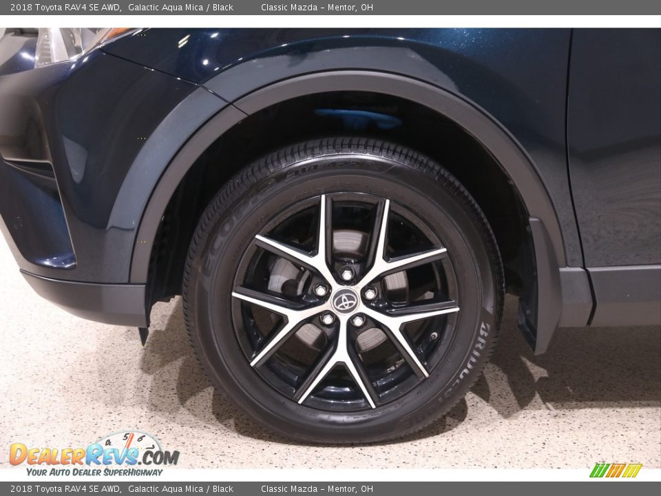 2018 Toyota RAV4 SE AWD Galactic Aqua Mica / Black Photo #22