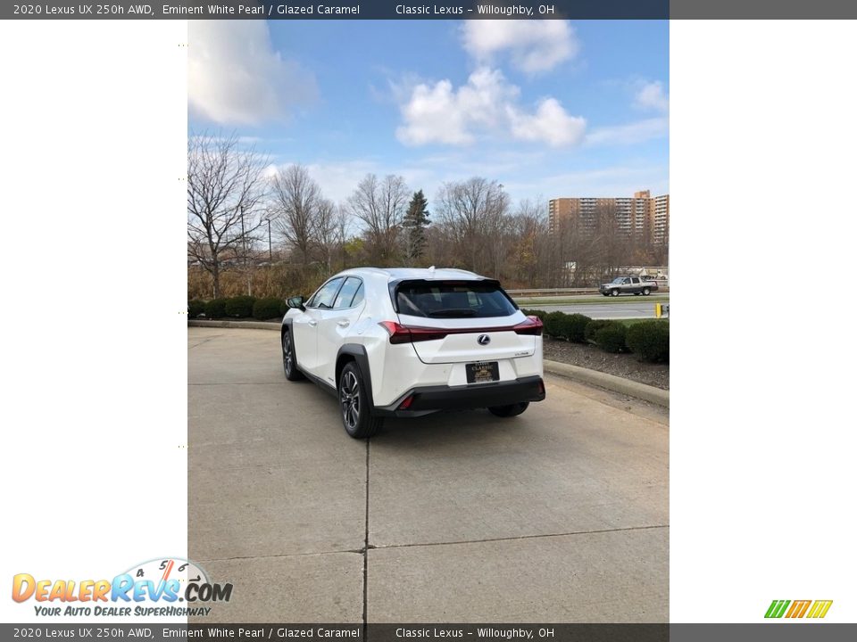 2020 Lexus UX 250h AWD Eminent White Pearl / Glazed Caramel Photo #4