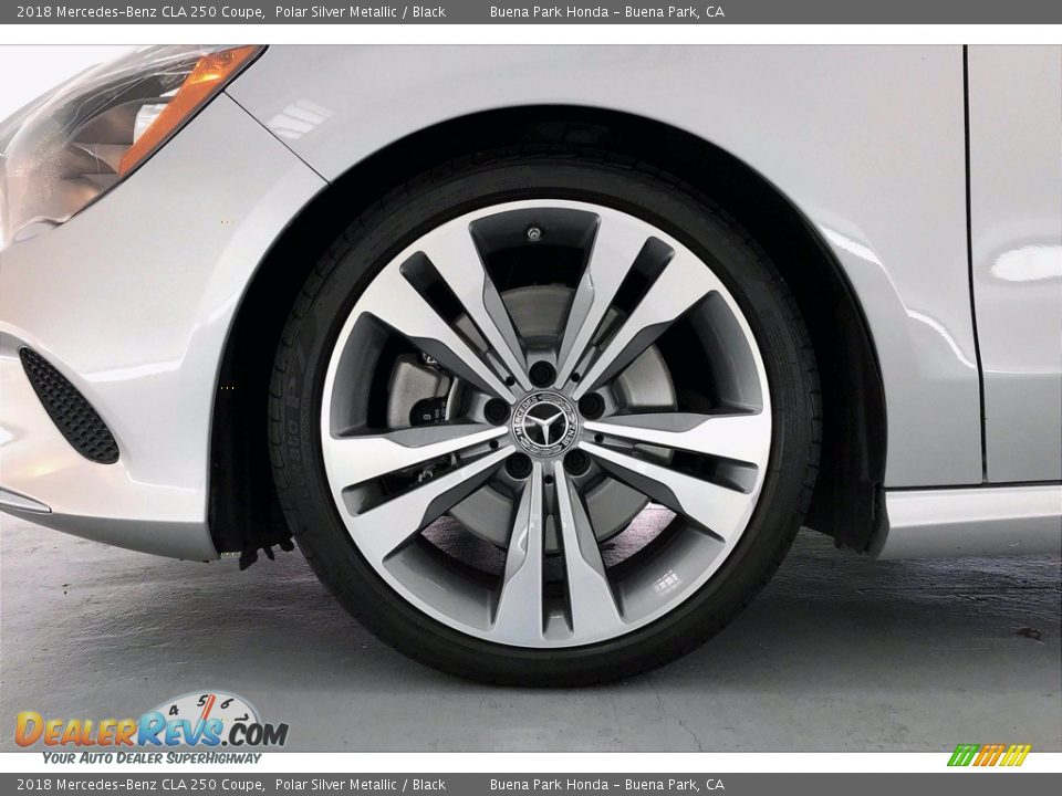 2018 Mercedes-Benz CLA 250 Coupe Polar Silver Metallic / Black Photo #8