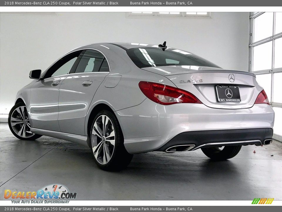 2018 Mercedes-Benz CLA 250 Coupe Polar Silver Metallic / Black Photo #10