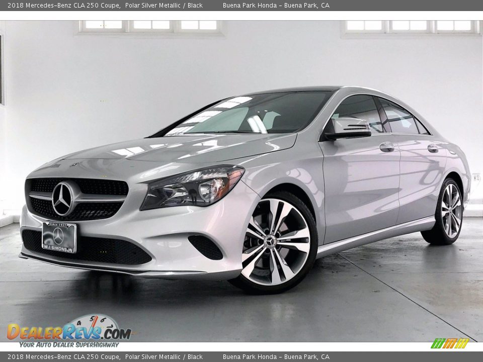 2018 Mercedes-Benz CLA 250 Coupe Polar Silver Metallic / Black Photo #12