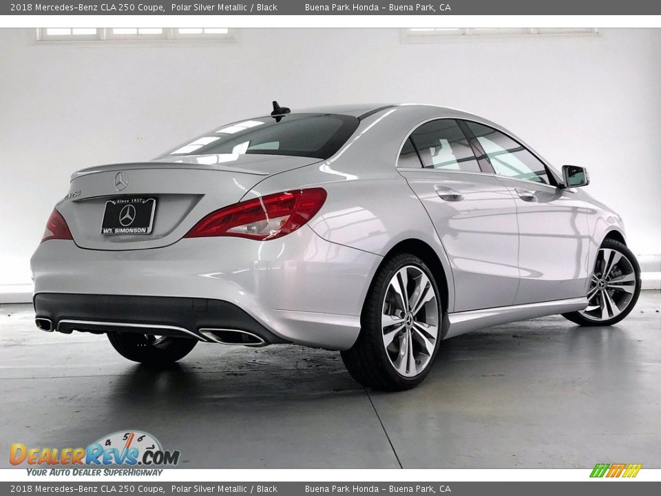 2018 Mercedes-Benz CLA 250 Coupe Polar Silver Metallic / Black Photo #13