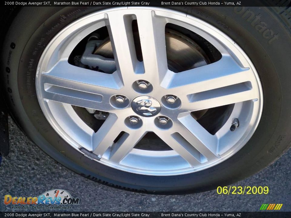 2008 Dodge Avenger SXT Marathon Blue Pearl / Dark Slate Gray/Light Slate Gray Photo #6