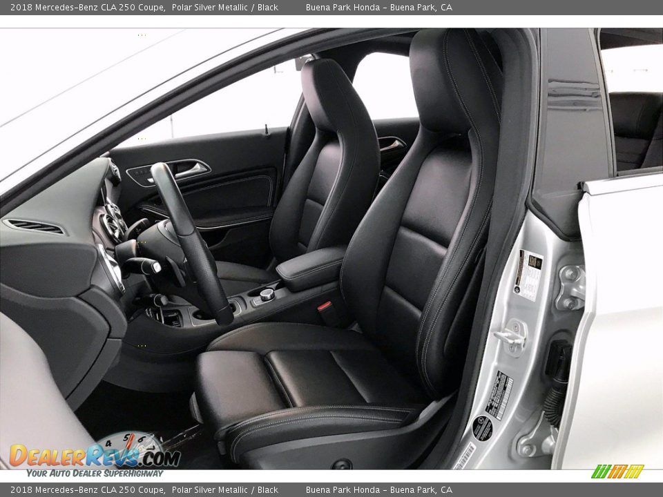 2018 Mercedes-Benz CLA 250 Coupe Polar Silver Metallic / Black Photo #18