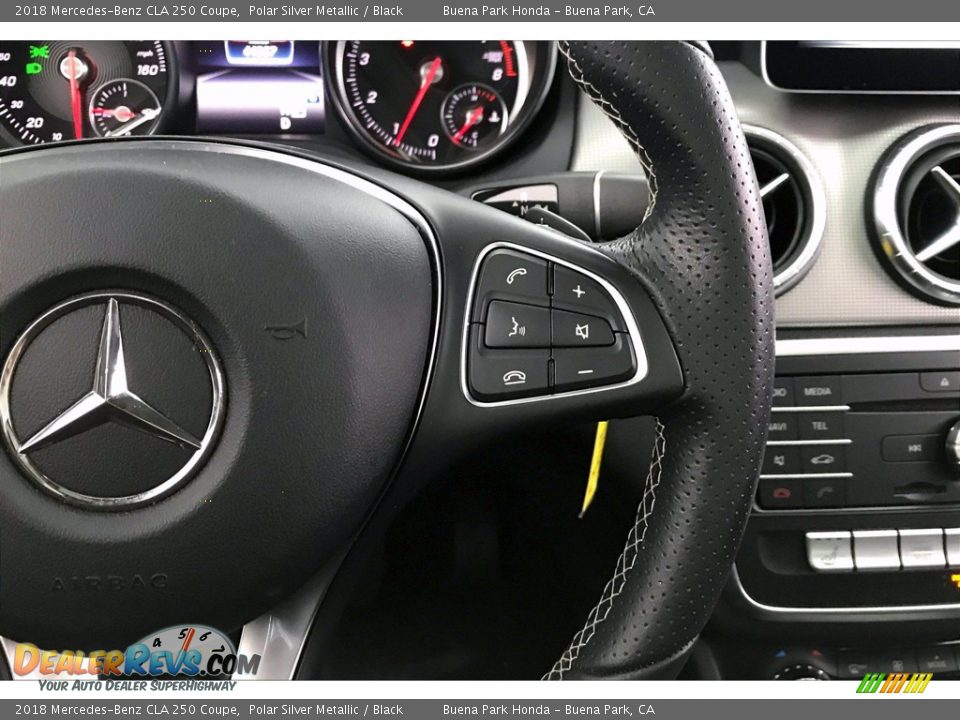 2018 Mercedes-Benz CLA 250 Coupe Polar Silver Metallic / Black Photo #22