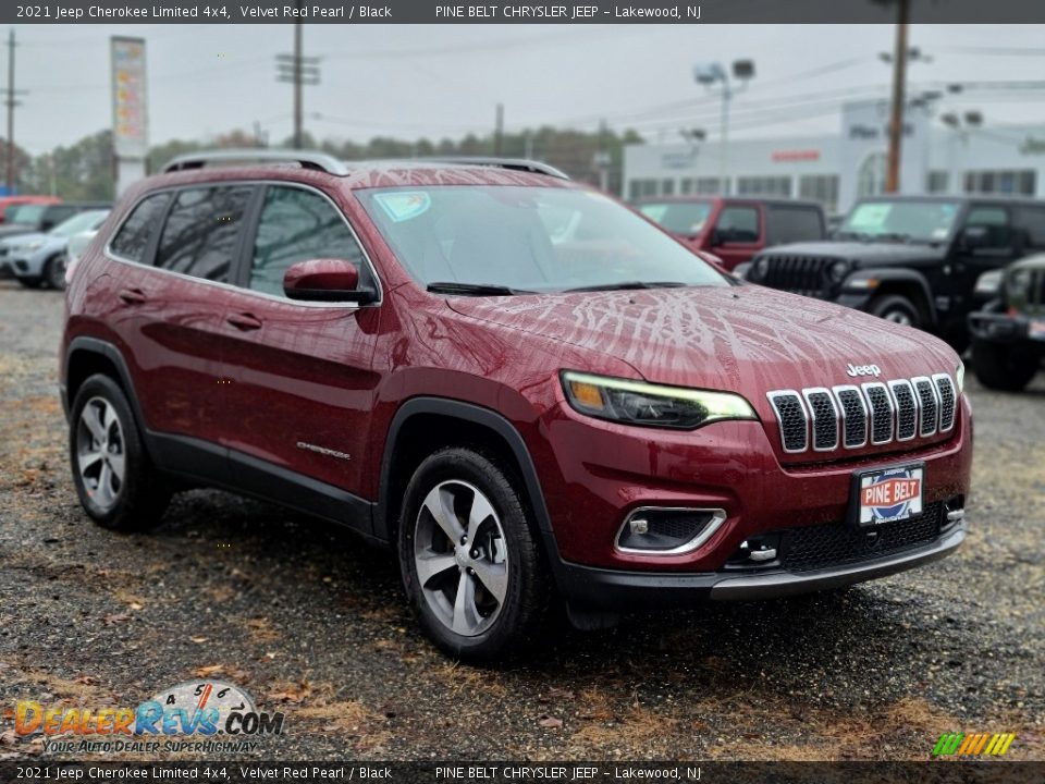 2021 Jeep Cherokee Limited 4x4 Velvet Red Pearl / Black Photo #1